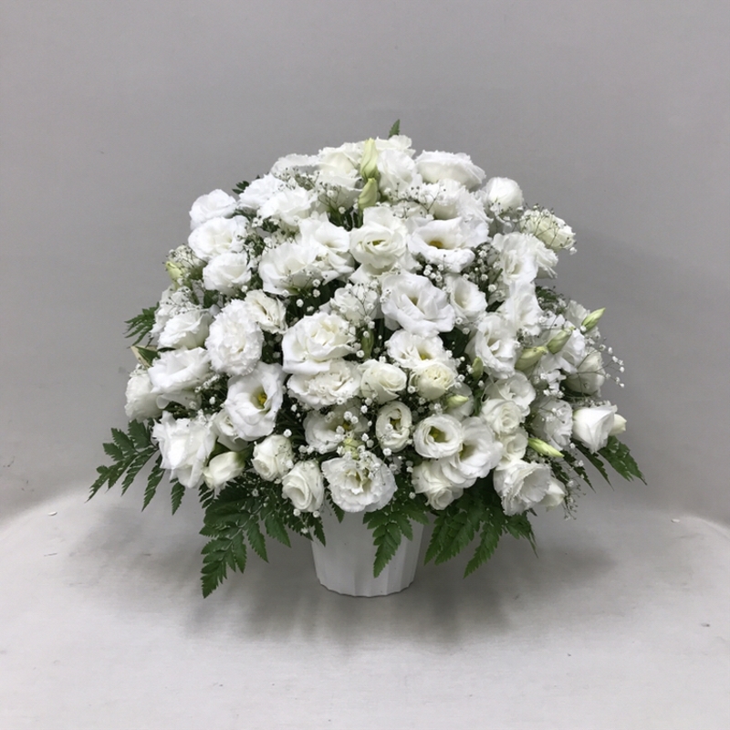 【御供】トルコキキョウとカスミソウのアレンジメント_50_MS-OS