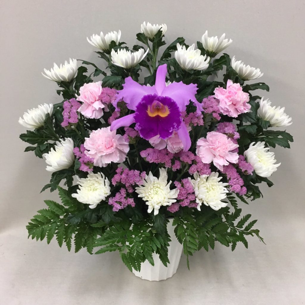 【御供】カトレアと菊のアレンジメントP_50_SP-OS