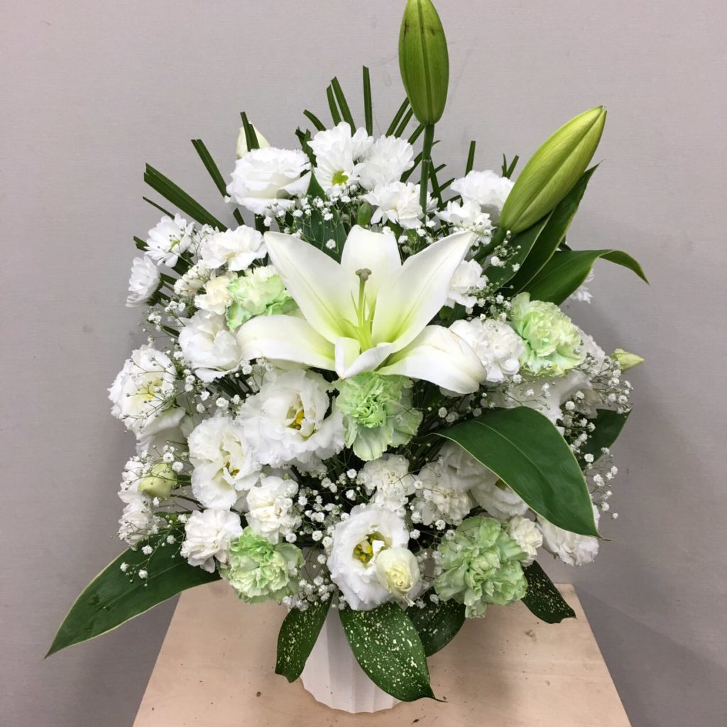 【御供】バラとトルコキキョウのアレンジメント_55_SP_OS