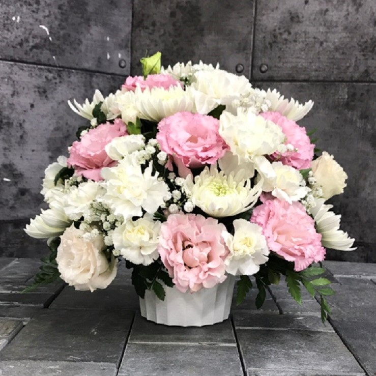 【御供】菊とカーネーションのMIXアレンジメントWP_26_MS-OS