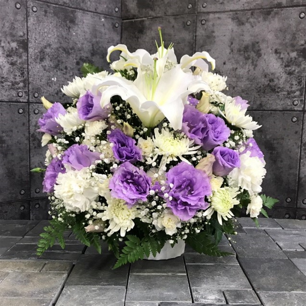 【御供】菊とカーネーションのMIXアレンジメントWPP_40_MS-OS