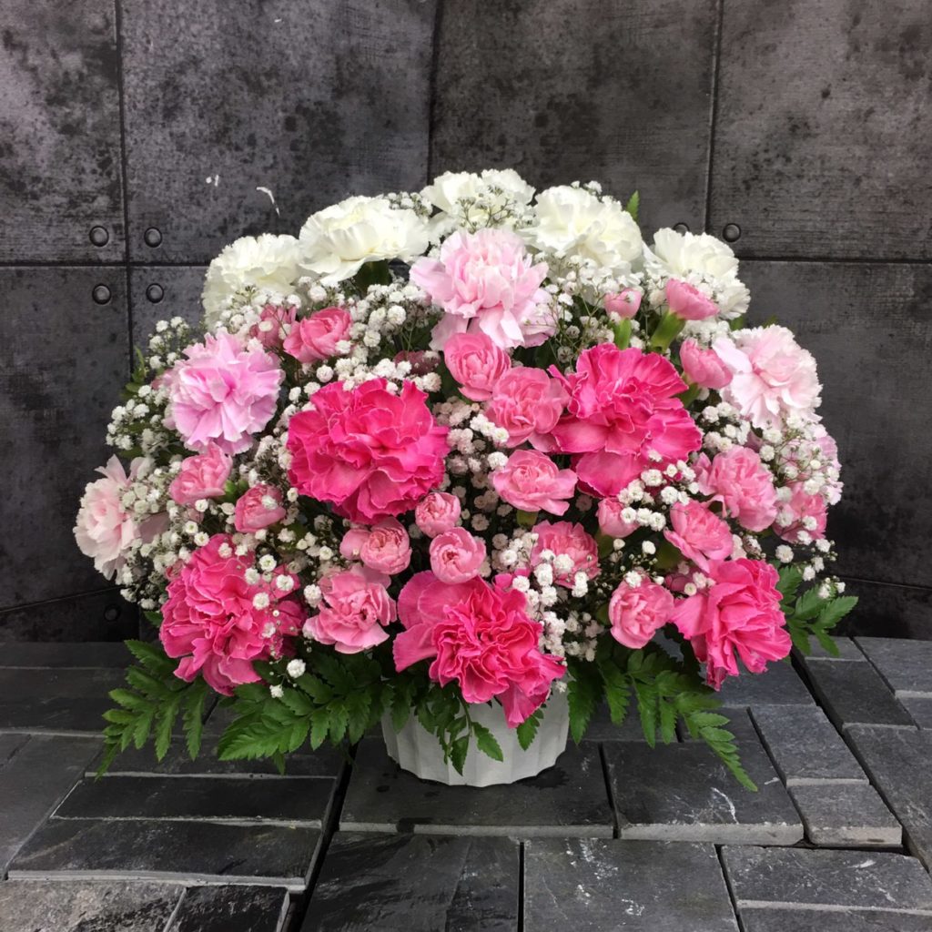 【御供】カーネーションのグラデーションアレンジメントWP_35_SP-OS